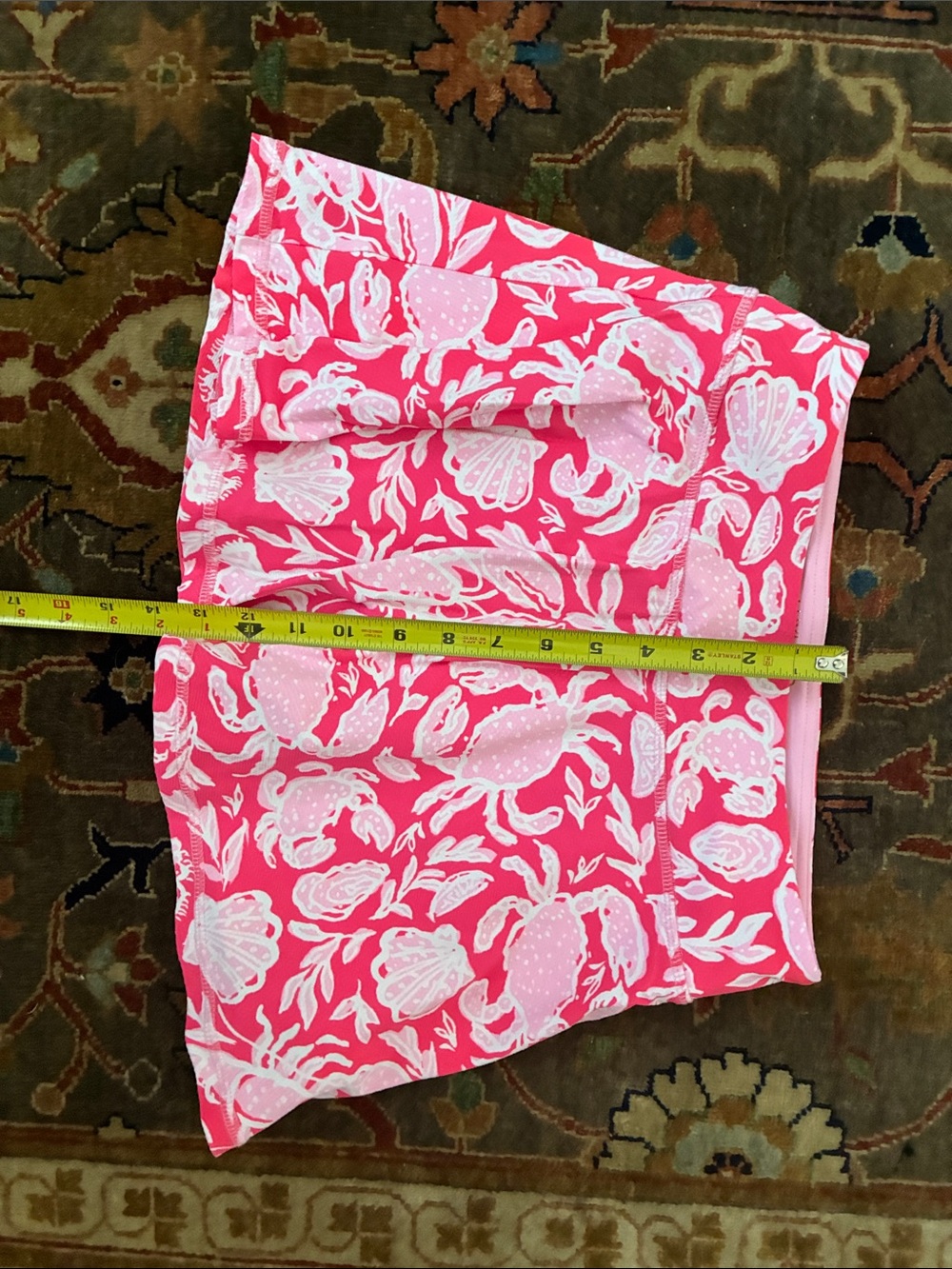 Lilly Pulitzer Pink and White Sea Life Print Skirt - Picture 4 of 4